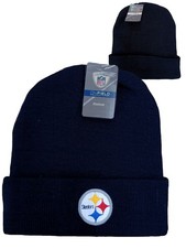 NFL STEELERS REEBOK GORRO PUÑO NEGRO TEJIDO LOGO LICENCIA HOLOGRAMA