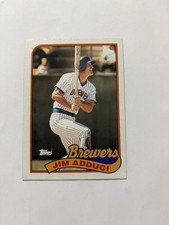 1989 Topps Baseball Card #338 Jim Adduci Brewers