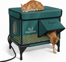 Rolimate Indestructible Heated Cat House For Outside Winter 100 Waterproof Safe