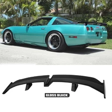 For Chevrolet Corvette C5 C4 Gloss B 55" Rear Trunk Spoiler PRO Racing Rear Wing
