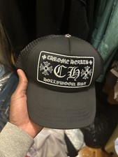 Mens Chrome Hearts Hat White/Black
