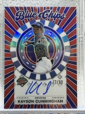 25 Panini Prospect Edition Kayson Cunningham Blue Chips Auto /99 Diamondbacks