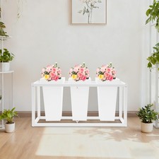 Flower Display Stand Metal Flower Display Stand with 3 Flower Buckets Flower