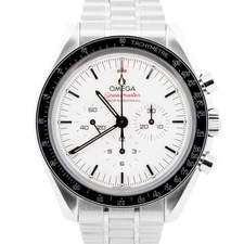 MINT 2024 PAPERS Omega Speedmaster Moonwatch WHITE 42mm 310.30.42.50.04.001 BOX