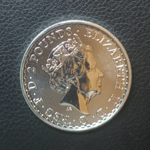 BRITANNIA 2022 MONEDA DE 1 0Z PLATA 999. REINO UNIDO 2 POUNDS S/C.