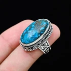 Turquoise Gemstone Silver Solid Silver Ring For Women And Men