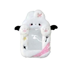 Plush Photocard Holder Cartoon Animal Photo Card Sleeve Keychain Protector Case