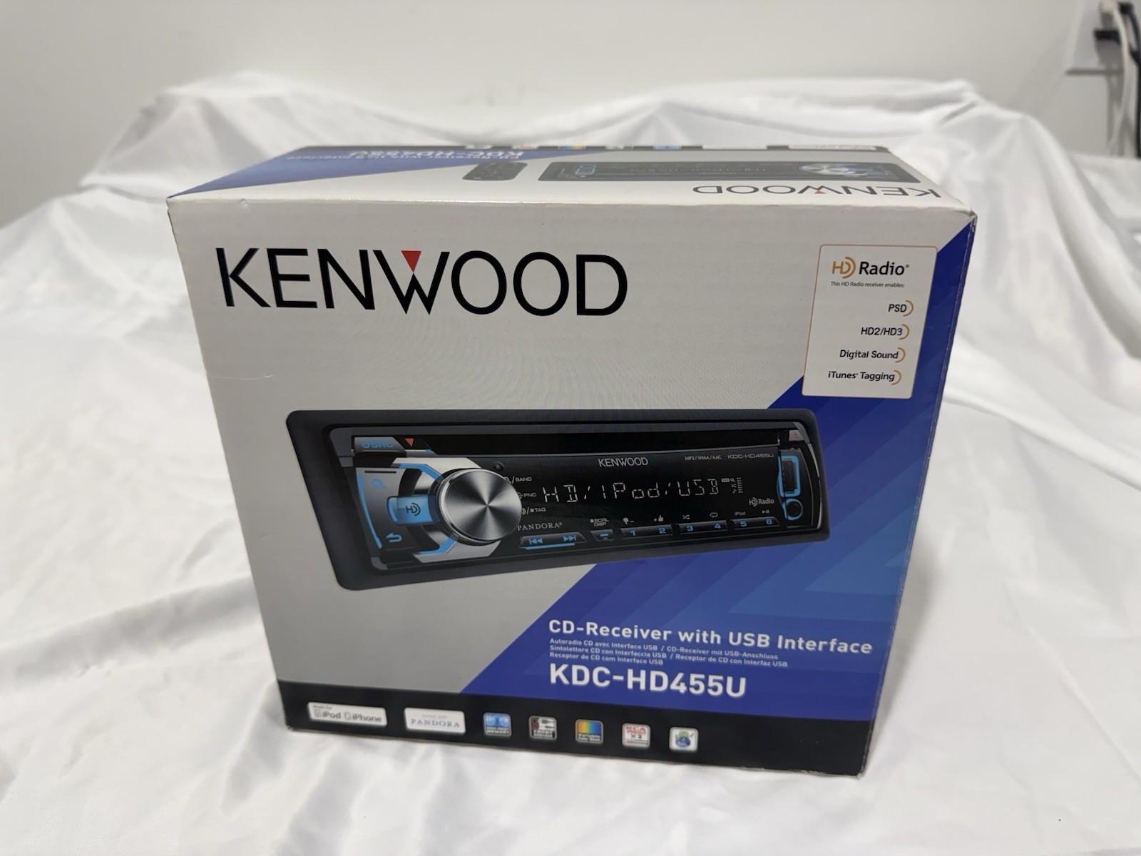 Kenwood KDC-HD455U CD Receiver W/ USB & HD Radio Built In - Brand New Old Stock