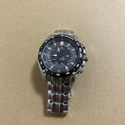CASIO EDIFICE EF-550RBSPJ-1AJR Herrenuhr Funk Quarz Schwarz Silber