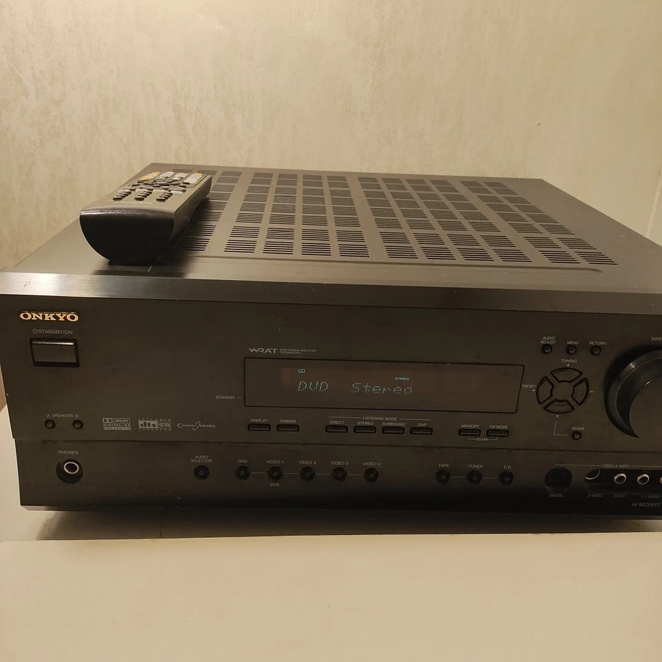 Onkyo TX-SR600 AV Receiver Channel Surround Sound Dolby Digital Cinema Filter - Image 3 of 4