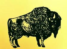 SIGN  BISON Buffalo 16" Point to Point