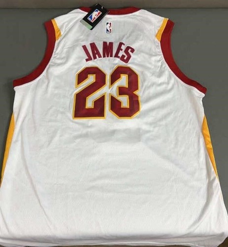 LeBron James Cleveland Cavaliers Trikot Gr. 52 Neu mit Etikett (Nike #23, weiß) - Bild 1 von 6