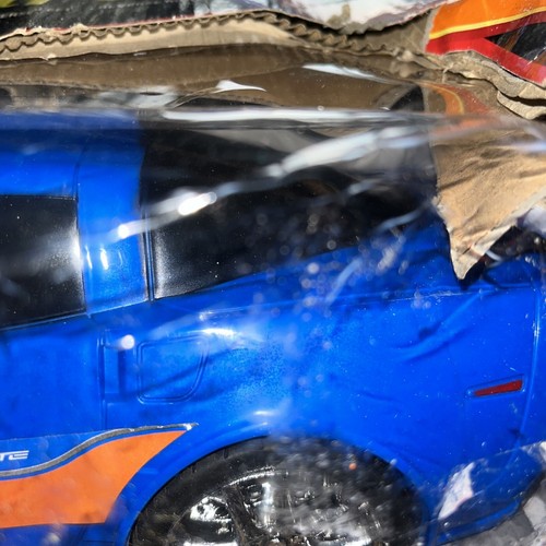 Auto Trendz Full Function Radio Control, Blue/ Corvette 1/14 Scale Toy Race Car - Picture 14 of 14