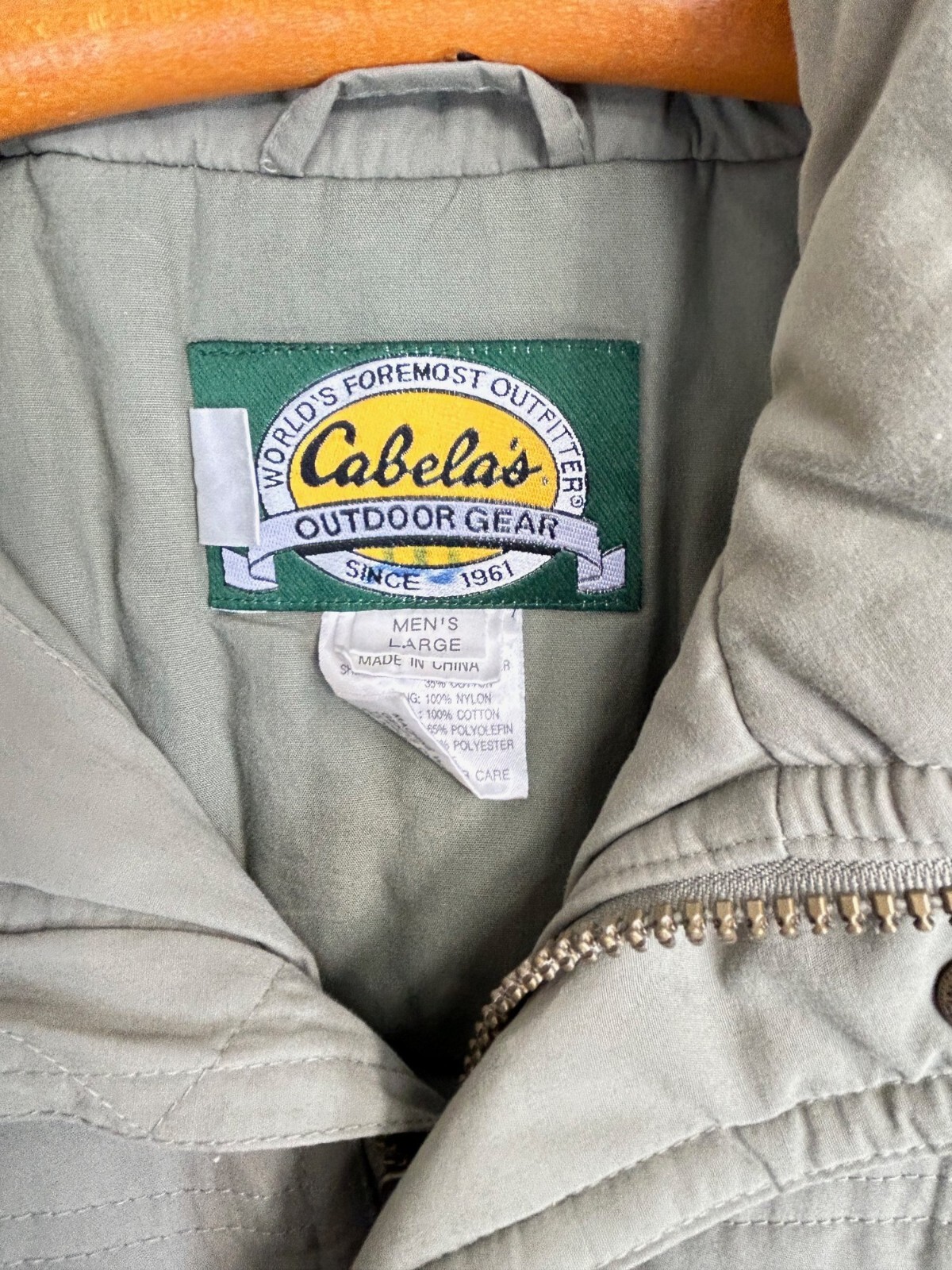 Men's Large Cabela's Winter Jacket Coat **NICE** eBay