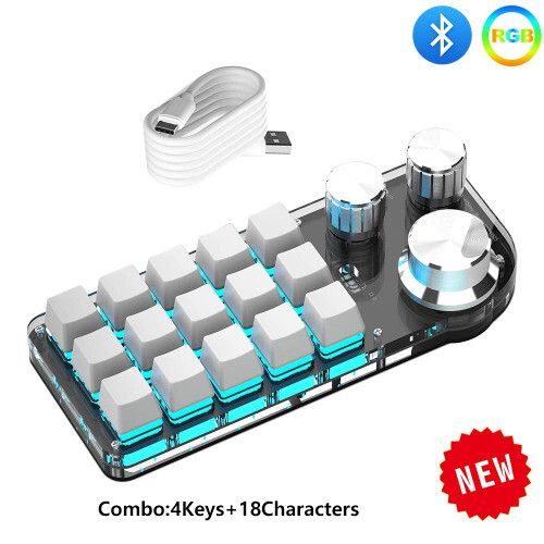 Keyboard Macro 3/6 Key 1 Knob Programming RGB Bluetooth Photoshop Hotswap - 第 39/39 張圖片