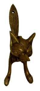 Fox Design Antique Vintage Finish Handcrafted Brass Door Knocker Home Decor R21