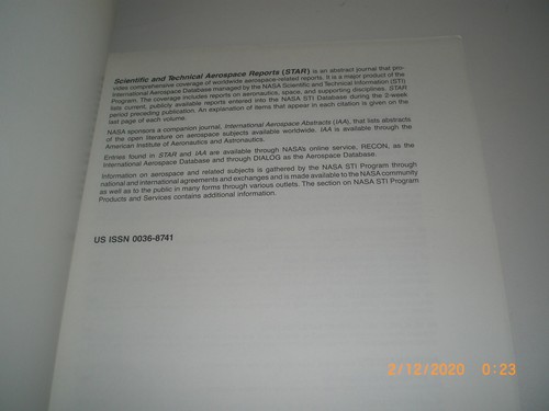 Scientific and Technical Aerospace Reports Volume 29 / Number 4 February 23 1991 - Picture 3 of 4