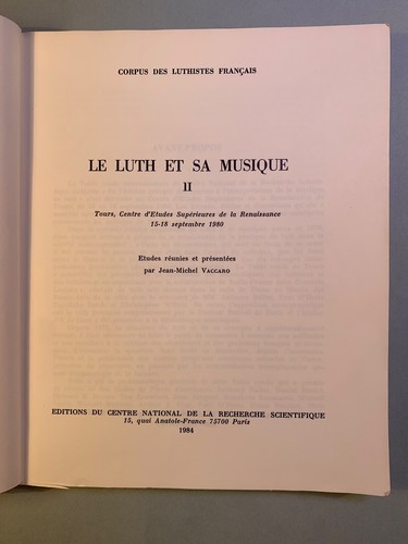 Le Luth Et Sa Musique II - Jean Michel Vaccaro - Bild 2 von 2