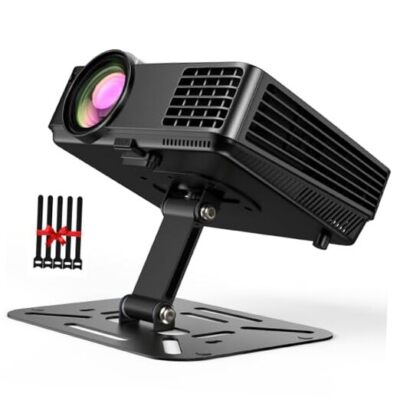 Projector Foldable Stand, Mini Projector Stand, Desktop Projector Mount, Black