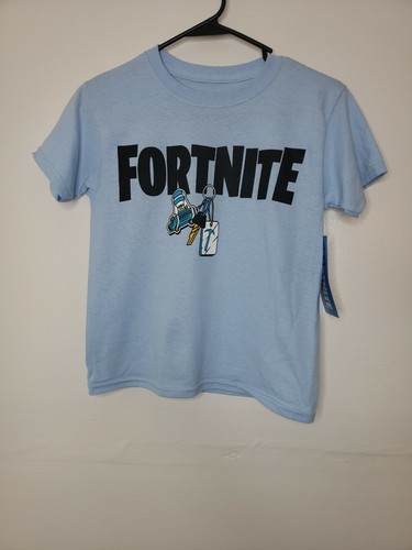 Tags Fortnite Boys Shirt Medium Blue 