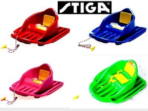 Stiga Sled Snow Froggy Sleigh Train Bob Toboggan Sledge Children Ebay