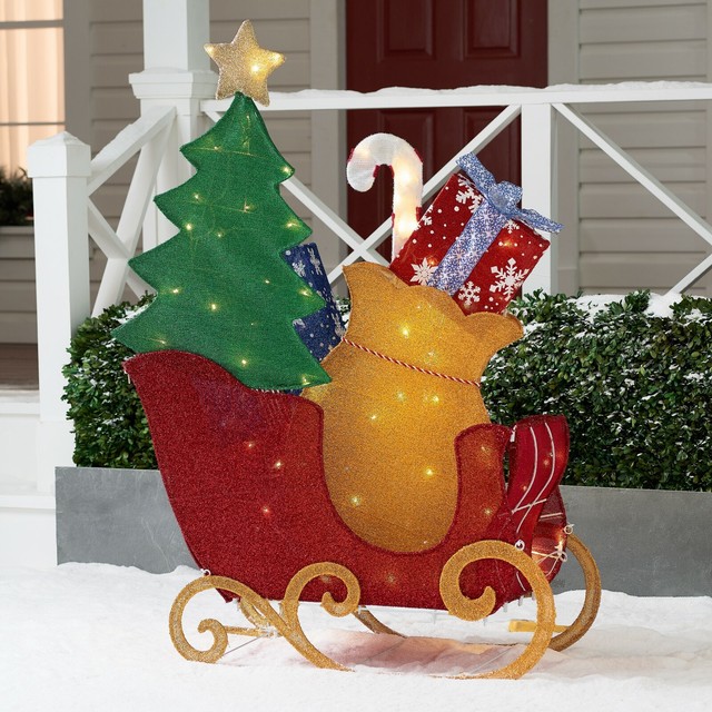 Home Accents 5 Ft Tinsel Moose Solr Lighted Yard Christmas Lawn Tinsel Moose Solr Lighted Yard