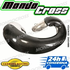 Protezione marmitta espansione CARBONO RACING HUSQVARNA 125 WRE 2004 (04)!