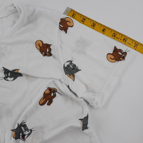 Tom and Jerry Tee Shirt Unisex Kids Large Short Sleeve Polyester Excellent Cond - Picture 5 of 6