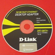                 D-Link 10/100 Fast Ethernet Desktop Adapter CD Disc DFE-530TX 
