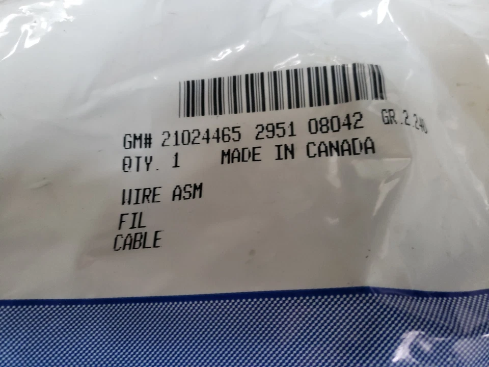 НОВЫЙ GM 21024465 ШТЕПСЕЛЬНАЯ ВИЛКА ПРОВОД НАБОР - Изображение 2 из 4