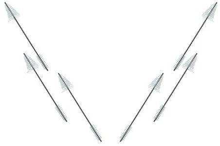 Ateco 1661 2-Sided Decorating Tip Cleaning Brush 6'' for Tubes (6 PC)