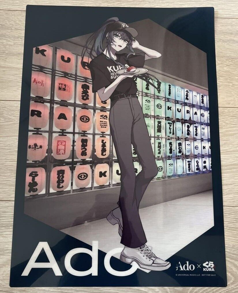 Ado Kura Sushi Collaboration Clear Poster 2024 A3 Size Limited
