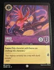 Disney Lorcana TCG - Iago Pretty Polly FOIL - Into the Inklands - Pack Fresh!!