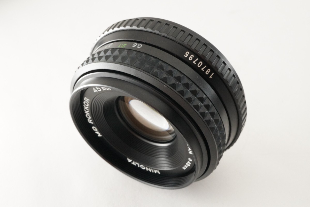 MINOLTA MD ROKKOR 45mm F2 MF Wide Angle Lens Photo tested MINOLTA MD ROKKOR 45mm F2 MF Wide Angle Lens Photo tested