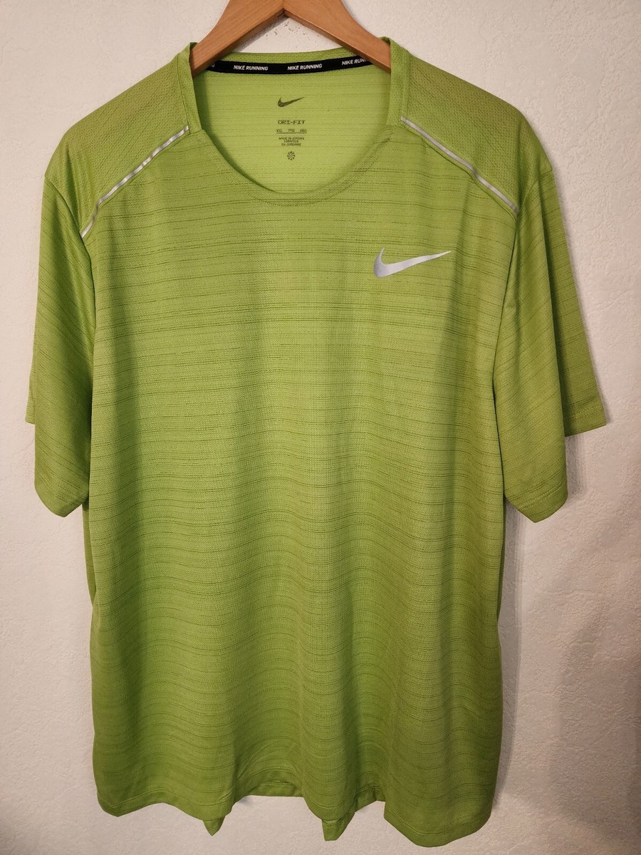 Nike Men's Dri-FIT Miler Size 2XL / T-Shirt Vivid Green