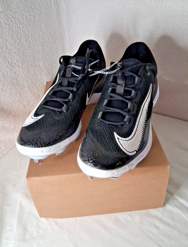 Nike Alpha Huarache Elite 4 Baseball Cleats Black White DJ6521-001 Men's Sz 13 - Picture 4 of 6