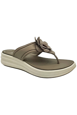 Clarks Cloudsteppers Thong Sandals Drift Flora Stone | eBay