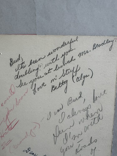 Vtg 1940s Hollywood Memorabilia Set-Harry James,Florentine Garden, Menus, Notes - Picture 11 of 24