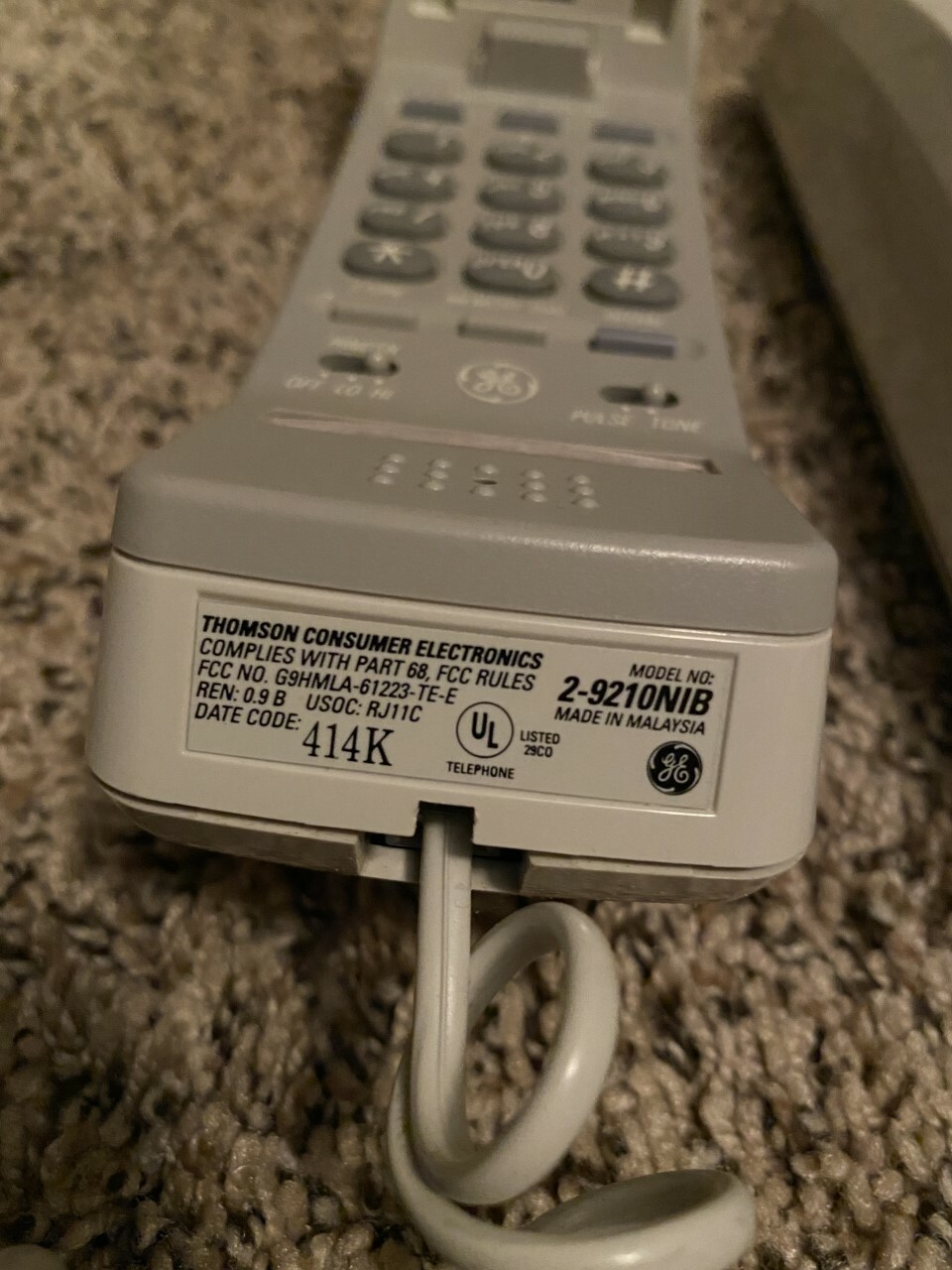 VINTAGE General Electric Phone GE Telephone Model 29210NIB eBay