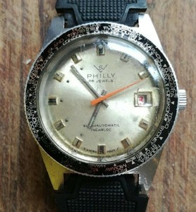 VINTAGE Philly SUPERAUTOMATIC subacquei World Time Orologio da uomo | eBay