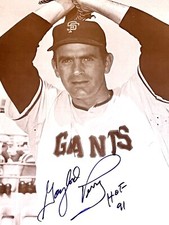 GAYLORD PERRY SAN FRANCISCO GIANTS Baseball HOFer auto autograph signed photo !!