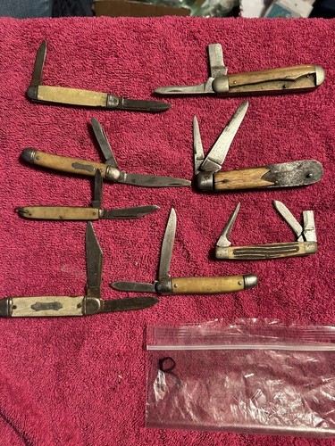 8 Messer Q Stahl, Walden NY 3 - USA, Kolonial, 2 unbekannte Schachtel Posten verkauft wie besehen (R) - Bild 2 von 2