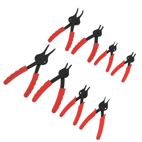 10pc Circlip Plier Set 1-2.3mm Tips Auto Repair Tool Kit with Storage Case - Picture 4 of 12