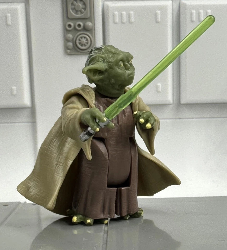 Фигурка клона 2005 Star Wars YODA 100% полная 3,75 дюйма Jedi vs Sith Battle Pack  - Изображение 3 из 3