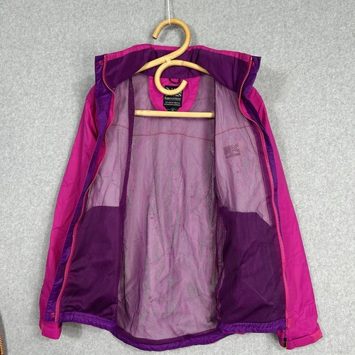Karrimor Lightweight Hooded Outdoor Waterproof Jacket Size 10 Pink - Foto 7 di 16