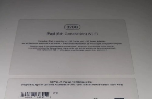 Apple iPad 6th Gen 32GB, Wi-Fi 9.7in Space Gray NEW FACTORY SEALED NEVER OPENED - Picture 6 of 7