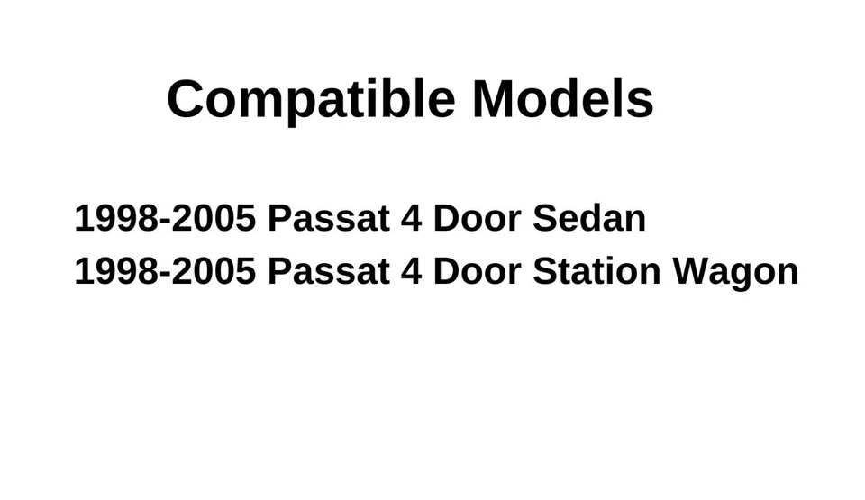Fits 1998-2005 Volkswagen Passat Driver Left Side Front Door Window Door Glass Foto 2 de 4