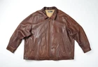 Men's Vintage Polo Ralph Lauren Lambskin Leather Full Zip Jacket Size 3XB BIG