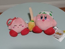 Kirby of the Stars Collection: Kirby Cleaning 5" Plush/Kirby Sleeping Plush 3.5"