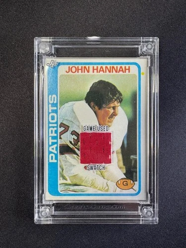 2022 Jersey Fusion John Hannah 1973 Game Used Patch Swatch New England Patriots